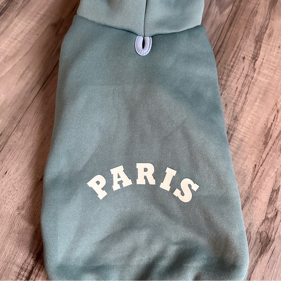 Dog one piece turquoise fleece hoodie.
Size small - Petcircle - Picture 2 of 10